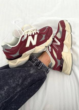 New balance 9060 👕 “washed burgundy” premium9 фото