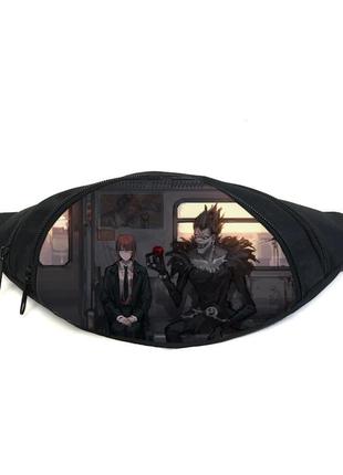 Поясная сумка бананка тетрадь смерти death note (gb dn 019) gear bag черная