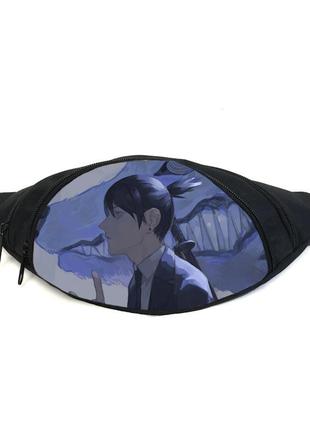 Поясна сумка бананка людина бензопила chainsaw man (gb cwm 015) gear bag чорна