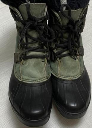 Кожаные ботинки фирмы размер 36-37.дутики,сапоги, ботиночки3 фото