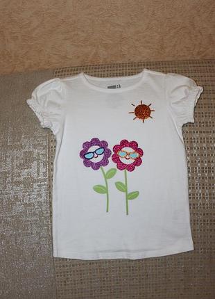 Новая футболка  девочке  3, 4 лет от crazy8, сша