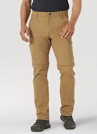 Штани трекінг для походів wrangler zip-off assym cargo ermine wa1g52h26