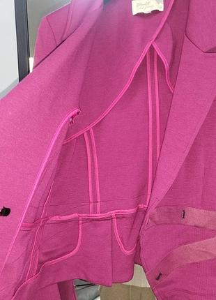 Яркий стильный пиджак жакет цвета фуксии4 фото