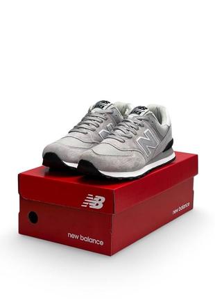 Мужские кроссовки new balance 574 light gray reflective