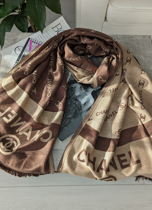 Палантин шарф chanel двухсторонний 👑2 фото