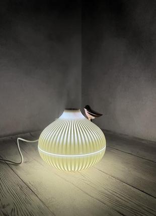 Зволожувач повітря з пташкою та трьома режимами підсвічування