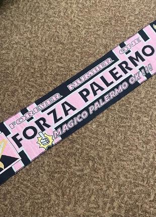 Футбольний спортивний фанатський шарф троянда форза палермо італія scarf forza fc palermo italy italia fun's curva pink rose