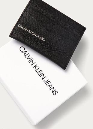 Кожаный картхолдер мужской calvin klein