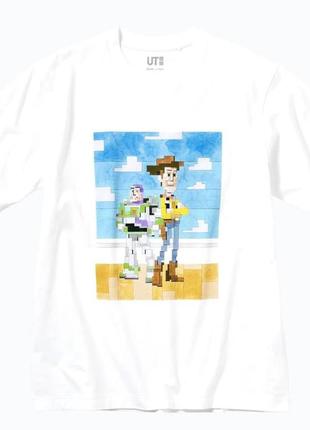 Футболка uniqlo біла pixar art ut1 фото