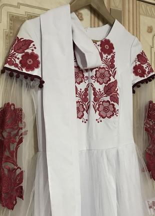 Весильное платье в украинском стиле