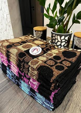 Набор кухонных махровых полотенец, красивая колористика