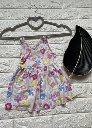 Плаття  набір квіткові сукні на дівчинку 74 см 6-9 місяців