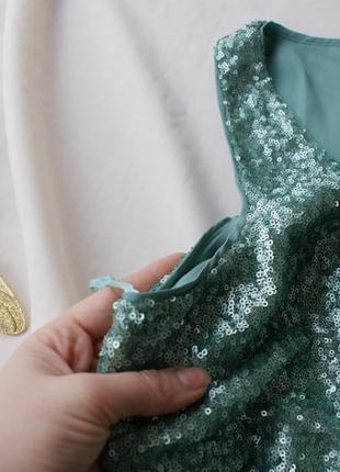 Брендовая блуза топ пайетки мятного оттенка большой размер от george3 фото