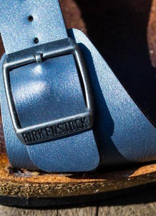 Оригінал, шкіра, ортопедичні шльопанці birkenstock5 фото