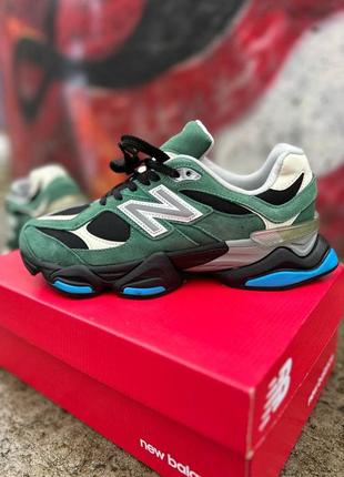 Стильные мужские кроссовки new balance 9060 green зелёные1 фото