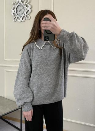 Джемпер с воротником h&amp;m