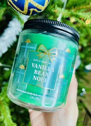 Свічка на 1 гніт vanilla bean noel від bath&body works1 фото