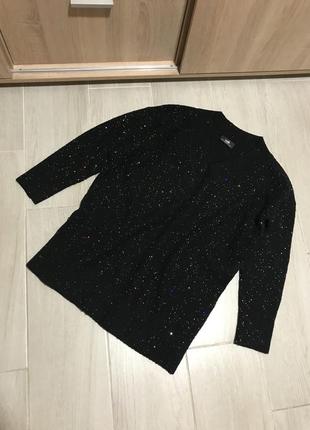 Подовжений светр з пайєтками wallis