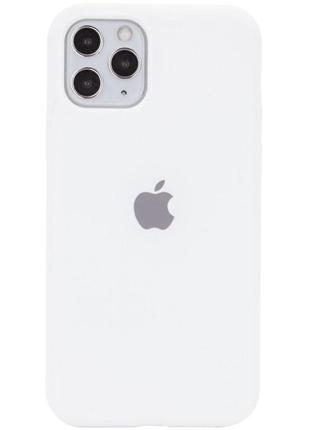 Чохол для смартфона silicone full case aa open cam for apple iphone 11 pro кругл 8,white