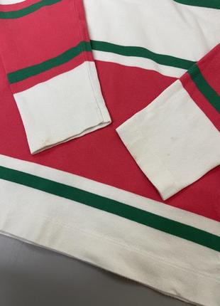 Винтажная цветная регбийка gant в полоску, из лого, логотип, с воротником, белая, розовая, зеленая, винтаж, оригинал, кофта, свитшот8 фото