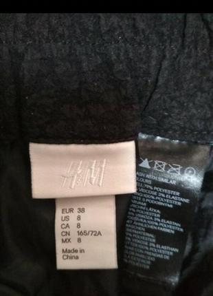 Чёрная юбка h&m размер s4 фото