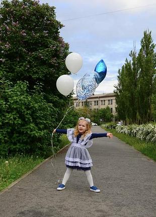 Фартук школьный.1-4 класс. белый фартук. шкільний фартушок