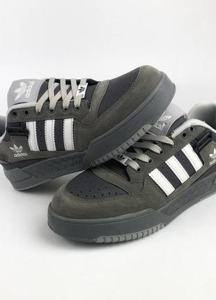 Adidas forum low gray4 фото
