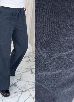 Женские кашемировые брюки палаццо2 фото