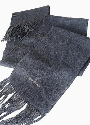 Шерстяной серый шарф alpaca camargo  100% альпака2 фото