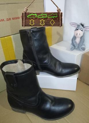 Женские демисезонные ботинки на молнии roberto santi selection (кожа, италыя) #12881 фото
