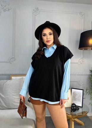 Жилетка безрукавка жилет норма і батал