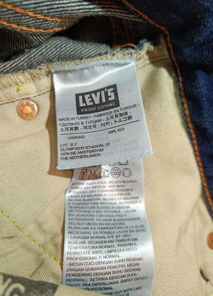 Новые джинсы мом высокая посадка levis vintage clothing 701 big e selvedge селвидж talon 42 zipper5 фото