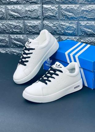 Женские кроссовки adidas белые кожаные кроссовки адидас