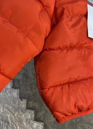 Куртка легка утеплена демісезонна унісекс червона7 фото