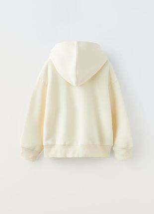 Бежеве молочне худі zara 13-14 років унісекс2 фото