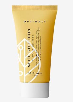 Мультифункціональний захисний крем для обличчя optimals з spf 50