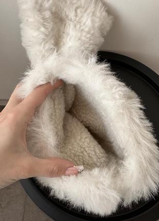 Белые луноходы мунбуты ботинки зимние стиль нулевых винтаж7 фото