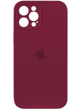 Чохол для смартфона silicone full case aa camera protect for apple iphone 12 pro 47,plum