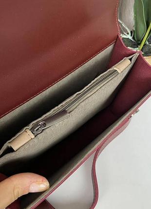Женская мини сумочка клатч pinko черная, маленькая сумка пинко птички бордовый3 фото