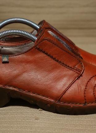 Замечательные закрытые кожаные туфли терракотового цвета el naturalista испания 37 р.