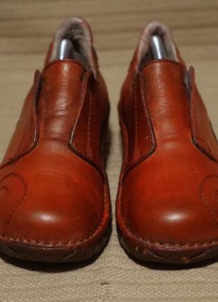 Замечательные закрытые кожаные туфли терракотового цвета el naturalista испания 37 р.2 фото