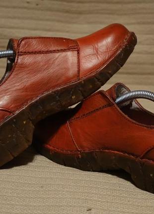 Замечательные закрытые кожаные туфли терракотового цвета el naturalista испания 37 р.7 фото