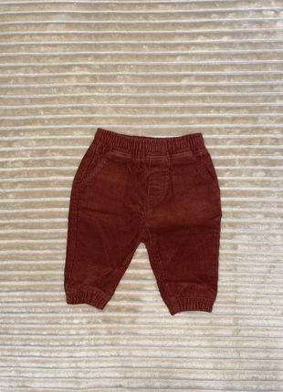 Вельветові штани для немовлят дитячі штанці повзунки1 фото