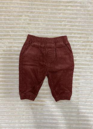 Вельветові штани для немовлят дитячі штанці повзунки5 фото