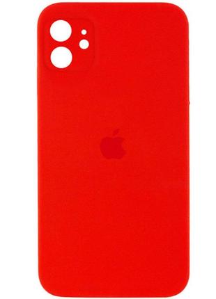 Чохол для смартфона silicone full case aa camera protect for apple iphone 12 11,red