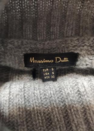 46% шерсть,6%кашемир, серое брендовое платье massimo dutti,р.s9 фото