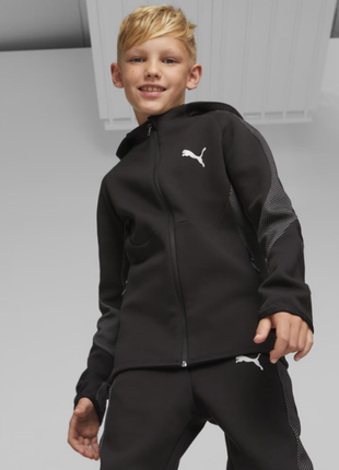 Худи puma evostripe boys' full-zip hoodie 13-14 лет1 фото