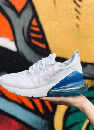 Кроссовки nike air max 270 white blue кросівки4 фото