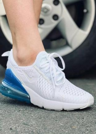 Кросівки nike air max 270 white blue кросівки