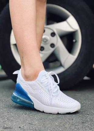 Кроссовки nike air max 270 white blue кросівки9 фото